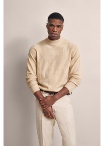 Bugatti Herren Rollkragenpullover, beige, casual, Gr. XXXL, unifarben, 80% Wolle, 20% Polyamid, Pullover, mit Turtleneck