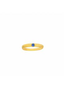 Adelia´s ADELIA ́S Damen Ketten-Anhänger "Damen Goldschmuck 333 Gold Anhänger Taufring mit Safir Ø 10,1 mm", Gelbgold 333, blau, Gelbgold 333, Schmuckanhänger,