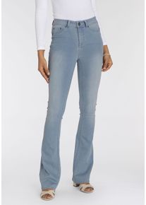 Arizona Damen Bootcut-Jeans "Ultra Stretch", blau, modisch, Gr. 44, Denim/Jeans, Obermaterial: 63% Baumwolle, 32% Polyester, 5% Elasthan, Jeans,
