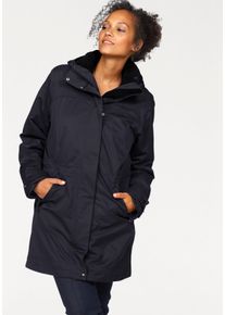 Maier Sports Damen 3-in-1-Funktionsmantel "Doppelmantel Damen", blau, sportlich, Gr. 42, Obermaterial: 100% Polyester, Mäntel, bis Größe 58 erhältlich