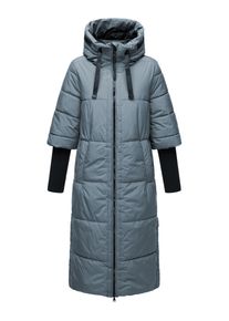 Navahoo Damen Steppmantel "Ciao Miau XIV", blau, modisch, Gr. XS, Oberstoff: 100% Polyester, Futter: 100% Polyester, Wattierung: 100% Polyester,
