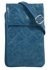 Bruno Banani Damen Umhängetasche, blau, Leder, unifarben, leicht glänzend, Taschen, echt Leder