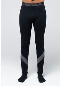 BULA Herren Stoffhose, schwarz, casual, Gr. M, mehrfarbig, 50% Wolle, 50% Viskose, Hosen, mit bequemem Dehnbund