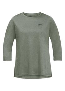 Jack Wolfskin Damen Funktionsshirt "CROSSTRAIL 3/4 T W", grün, Gr. M, Hauptmaterial: 100% Polyester, Shirts