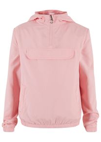 Urban Classics Mädchen Allwetterjacke "Urban Classics Damen Girls Basic Pullover Jacket", pink, casual, Gr. 134, unifarben, 100% Polyester, Jacken