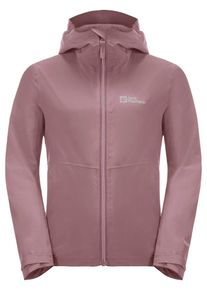 Jack Wolfskin Kinder Regenjacke "JWP SHELL K", rosa, Gr. 116, OBERSTOFF 100% POLYESTER, FUTTER 100% POLYESTER, Jacken