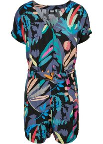 Urban Classics Damen Jumpsuit "Urban Classics Damen Ladies Short Viscose Belt Jumpsuit", schwarz, Gr. XS, 100% Viskose, Overalls