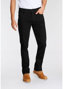 AJC Herren Straight-Jeans, schwarz, modisch, Gr. 38, unifarben, Denim/Jeans, Obermaterial: 98% Baumwolle, 2% Elasthan, Jeans, gerade geschnitten,