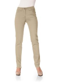 Heine Damen Röhrenhose, beige, Gr. 24, unifarben, 98% Baumwolle, 2% Elasthan, Hosen
