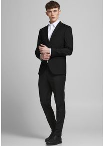 Jack & Jones JACK & JONES Herren Anzug "JPRFRANCO SUIT NOOS", schwarz, modisch, Gr. 46, unifarben, Web, Obermaterial: 78% Polyester, 17% Viskose, 4% Elasthan, 1%