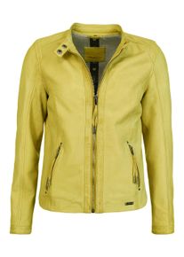 Mustang Damen Lederjacke "31020144", gelb, Gr. L, Obermaterial: 100% Lammleder / Innenfutter: 90% Baumwolle, 10% Polyester / Wattierung: 100%
