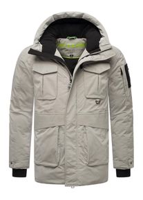 STONE HARBOUR Herren Winterjacke "Edriik XX", silber, modisch, Gr. XXL, Oberstoff: 56% Polyester, 44% Nylon, Futter: 100% Polyester, Wattierung: 100%