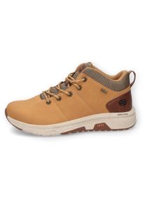 Herren Schnürschuh, Dockers by Gerli, Gr. 40, gold, Nubuklederimitat, sportlich, Schuhe, Mid Cut Sneaker, Freizeitboot, Schnürboot weich gepolstert