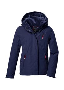 Killtec Kinder Funktionsjacke "KOW 356 GRLS JCKT", blau, sportlich, Gr. 164, Oberstoff: 88% Polyester, 12% Baumwolle, Futter: 100% Polyester,
