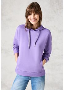 Cecil Damen Sweatshirt, lila, casual, Gr. L, unifarben, Sweatware, 67% Polyester, 28% Viskose, 5% Elasthan, Sweatshirts, im angenehmen Materialmix