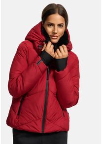 Marikoo Damen Winterjacke "Simaraa", rot, Gr. M, Obermaterial: 100% Polyester; Innenmaterial: 100% Polyester; Kunstfell: 100% Polyester, Jacken, mit