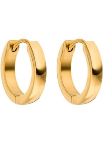 PURELEI Damen Paar Creolen "Schmuck Geschenk Smooth Ohrringe, 23121", Edelstahl, gold, Edelstahl, Ohrringe
