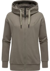 Ragwear Damen Kapuzensweatjacke "Yodis Zip", braun, casual, Gr. S, Sweatware, Obermaterial: 70% Baumwolle, 30% Polyester, Sweatjacken, weicher Damen