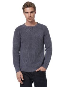 Rusty Neal Herren Strickpullover, grau, casual, Gr. XL, unifarben, 50% Polyacryl, 50% Baumwolle, Pullover, im einfarbigen Design
