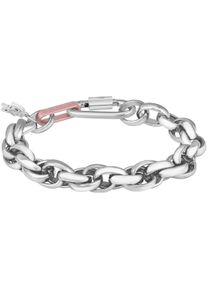 Lacoste Damen Armkette "AUDACIA, 2040365, 2040366", Edelstahl-Aluminium, rosa, Edelstahl, Aluminium, Armbänder