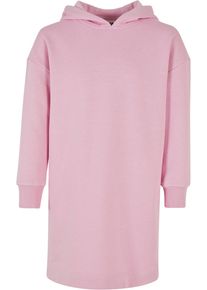 Urban Classics Mädchen Shirtkleid "Urban Classics Damen Girls Oversized Terry Hoody Dress", pink, klassisch, Gr. 110, unifarben, 65% Baumwolle, 35%