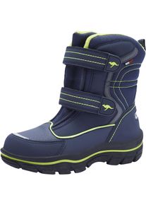 Kangaroos Damen Winterstiefel "K-Leno V Roostex", Gr. 32, blau, Synthetik, sportlich, Schuhe, Snowboots, Winterboots, Winterschuhe, wasserdicht mit