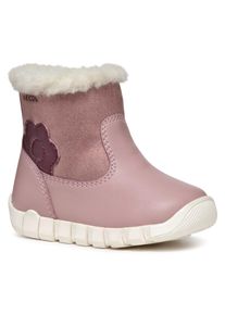 Geox Kinder Winterboots "B IUPIDOO GIRL B", Gr. 21, rosa, Synthetik, Glitzer, casual, Schuhe, Klettstiefel, Babystiefel Winterstiefel mit Warmfutter