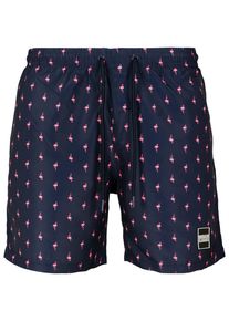 Urban Classics Herren Badeshorts "Urban Classics Herren Pattern Swim Shorts", rosa, Gr. M, 100% Polyester, Badehosen