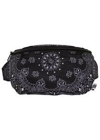 Urban Classics Bauchtasche "Urban Classics Unisex Bandana Print Hip Bag", schwarz, Polyester, Taschen