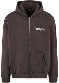 DROPSIZE Herren Sweatjacke "Dropsize Herren Super Heavy Oversize Blank Zip Hoodie", schwarz, Gr. M, 70% Baumwolle, 30% Polyester, Sweatjacken
