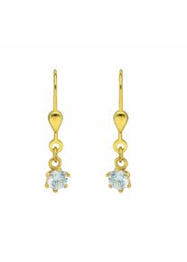 Adelia´s ADELIA ́S Damen Paar Ohrhänger "Damen Goldschmuck", Damen, Gelbgold 333, gold, Gelbgold 333, Ohrringe, mit Zirkonia Goldschmuck für Damen