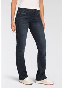 Kangaroos Damen 5-Pocket-Jeans, blau, Basic, Gr. 32, Denim/Jeans, Obermaterial: 98% Baumwolle, 2% Elasthan, Jeans, ausgestellte Beinform,