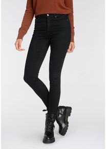Tamaris Damen High-waist-Jeans, schwarz, modisch, Gr. 34, Denim/Jeans, Obermaterial: 63% Baumwolle, 32% Polyester, 5% Elasthan, Jeans, Skinny Fit,