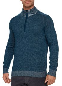 INDICODE Herren Troyer "INAntino", blau, modisch, Gr. XL, unifarben, Strick, Obermaterial: 64% Wolle, 21% Polyamid, 15% Viskose, Pullover