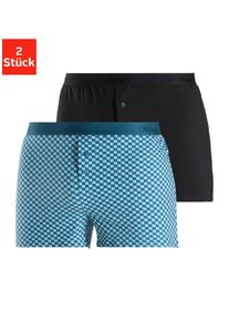 s.Oliver Herren Weiter Boxer, Gr. XL, blau, Jersey, Obermaterial: 92% Baumwolle, 8% Elasthan, unifarben, gemustert, Unterhosen, unifarben und