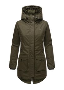Navahoo Damen Parka "Brinjaa", grün, Basic, Gr. M, Obermaterial: 65% Polyester, 35% Baumwolle, Futter: 100% Polyester, Wattierung: 100% Polyester,