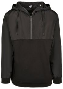 Urban Classics Herren Sweatjacke "Urban Classics Herren Military Half Zip Hoody", schwarz, Gr. M, unifarben, 65% Baumwolle, 35% Polyester, Sweatjacken