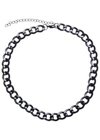 Urban Classics Damen Edelstahlkette "Urban Classics Unisex Big Chain Necklace", one size, Eisen, schwarz, Eisen, Halsketten
