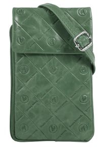 Bruno Banani Damen Umhängetasche, grün, Leder, unifarben, leicht glänzend, Taschen, echt Leder