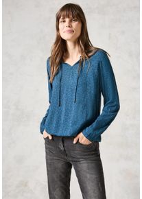 Cecil Damen Langarmbluse, grün, casual, Gr. XXL, bedruckt, Stoff, 100% Viskose, Blusen, mit Elastiksaum