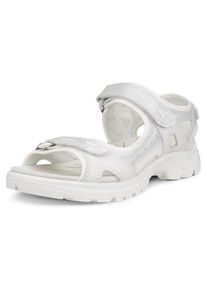 Ecco Damen Trekkingsandale "OFFROAD", Gr. 36, weiß, Leder, Textil, sportlich, Schuhe, Outdoorschuh, Sommerschuh, Klettschuh mit Klettverschlüssen