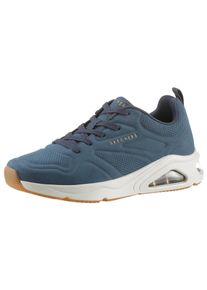 Skechers Herren Sneaker "TRES-AIR UNO", Gr. 42, blau, Lederimitat, sportlich, Schuhe, Freizeitschuh, Halbschuh, Schnürschuh mit