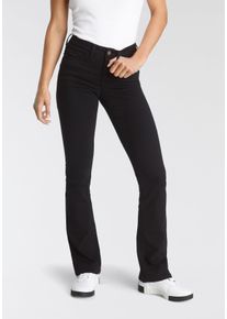 Arizona Damen Bootcut-Jeans "Baby-Boot", schwarz, Basic, Gr. 88, Denim/Jeans, Obermaterial: 98% Baumwolle, 2% Elasthan, Jeans, normale Leibhöhe,