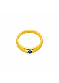 Adelia´s ADELIA ́S Damen Ketten-Anhänger "Damen Goldschmuck 333 Gold Anhänger Taufring mit Safir Ø 11,2 mm", Gelbgold 333, blau, Gelbgold 333, Schmuckanhänger,