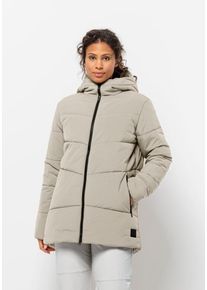 Jack Wolfskin Damen Funktionsjacke "KAROLINGER LONG JKT W", beige, Gr. XS, Obermaterial: 100% Polyamid; Futter: 100% Polyester; Füllung: 100%