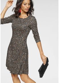 Laura Scott Damen Jerseykleid, bunt, feminin, Gr. 48, Single Jersey, Obermaterial: 95% Viskose, 5% Elasthan, Kleider, sportlich-feminines Kleid,