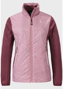 Schöffel SCHÖFFEL Damen Fleecejacke "Hiking Hybrid Jk Style Cascata WMS", pink, sportlich, Gr. 42, Oberstoff : 100% Nylon Oberstoff Seitenteile: 96% Polyester