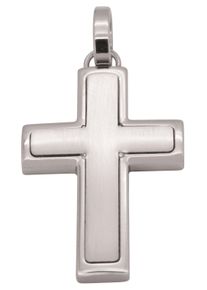 Firetti Damen Ketten-Anhänger "Schmuck Geschenk Halsschmuck Anhänger für Halskette Kreuz", Edelstahl, 6,58 g, silber, Edelstahl, Schmuckanhänger,
