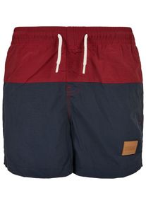 Urban Classics Jungen Badeshorts "Urban Classics Herren Boys Block Swim Shorts", bunt, Gr. 158, 100% Polyamid, Badehosen