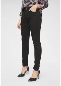 Tamaris Damen Skinny-fit-Jeans, schwarz, modisch, Gr. 42, Denim/Jeans, Obermaterial: 74% Baumwolle, 24% Polyester, 2% Elasthan, Jeans, schmale